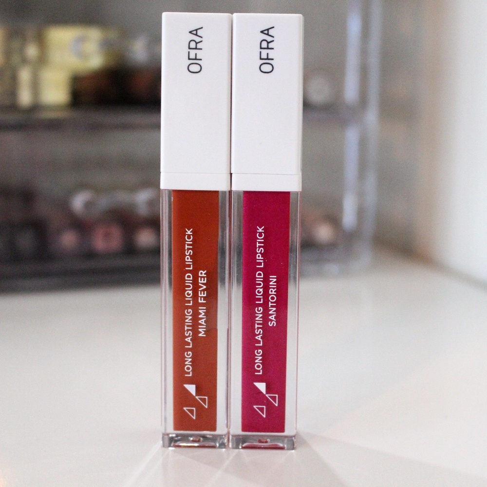 Ofra Liquid Lipstick - Santorini and Miami Fever